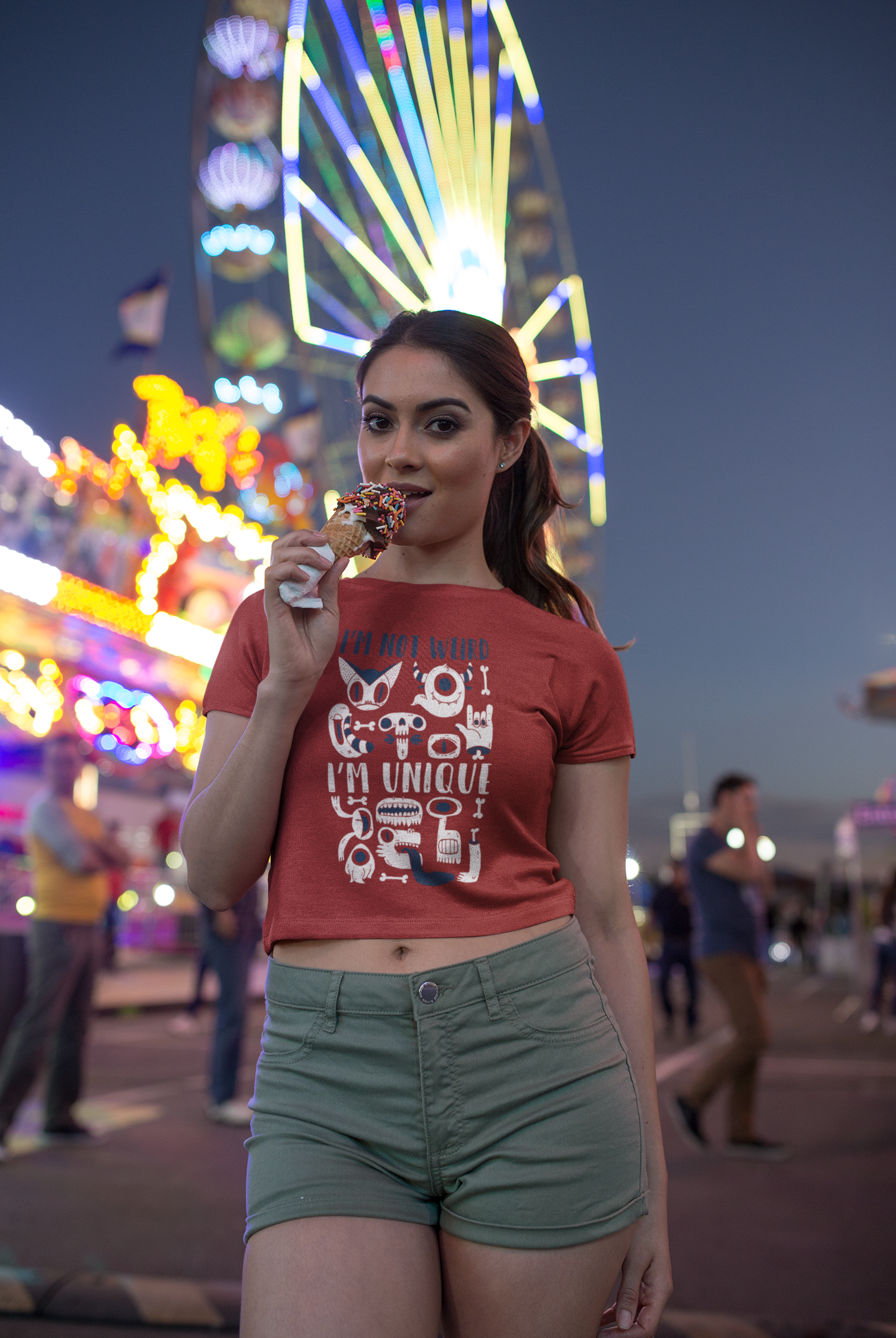 Monster Women Crop Top- FunkyTeesClub