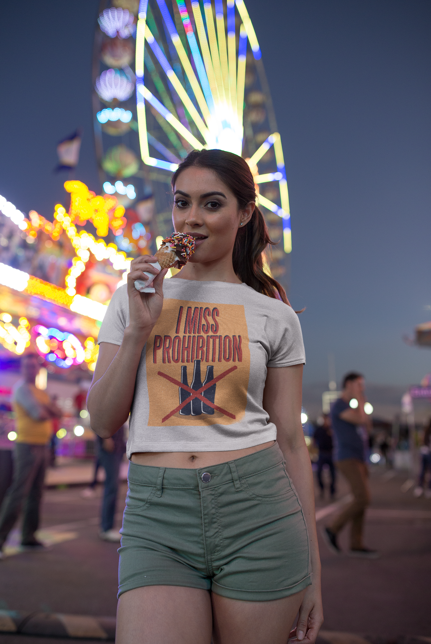 I miss prohibition Women Crop Top- FunkyTeesClub