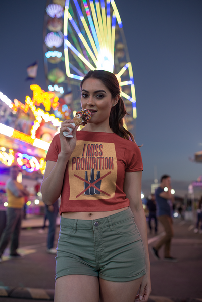 I miss prohibition Women Crop Top- FunkyTeesClub