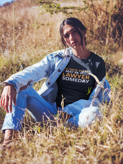Be Nice To Me Lawyer Women Half Sleeves T-shirt- FunkyTeesClub