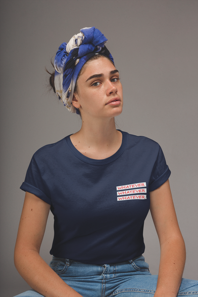 Whatever Women Half Sleeves T-shirt- FunkyTeesClub