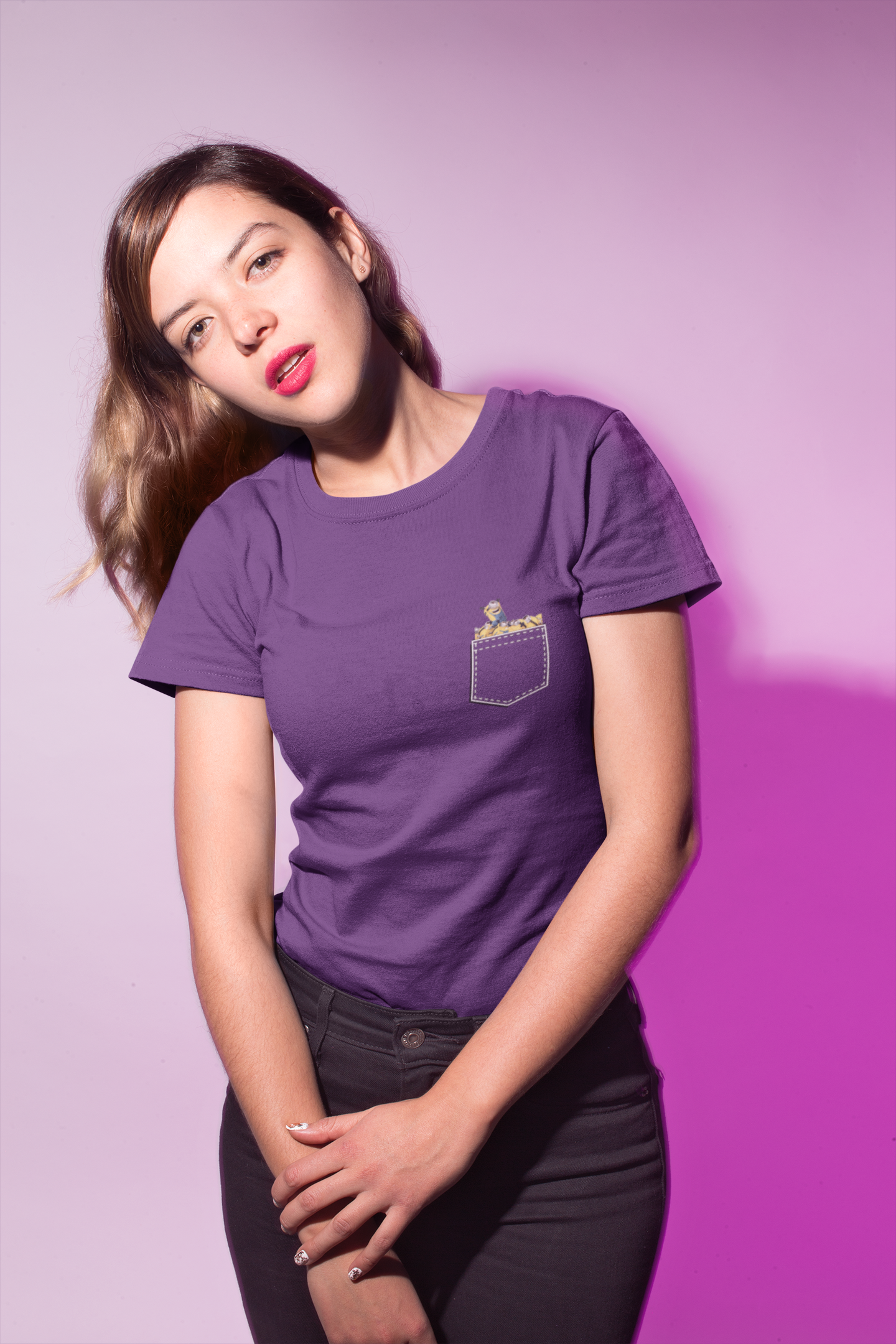 Minions Women Half Sleeves T-shirt- FunkyTeesClub