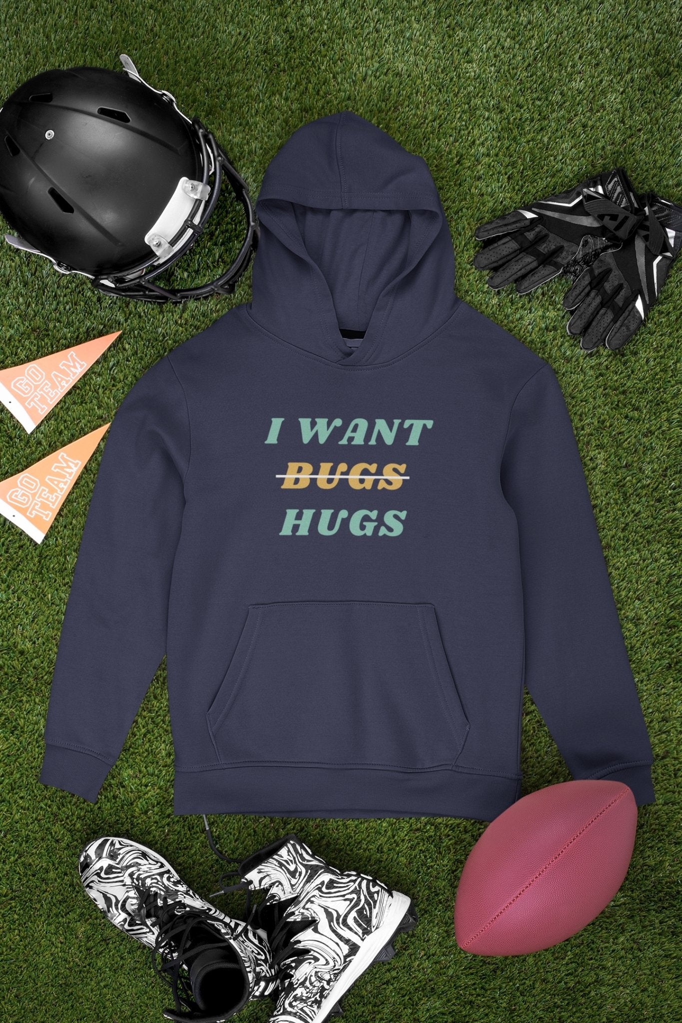 Give Me Hug Rather Than Bugs Geek Hoodies for Women-FunkyTeesClub - Funky Tees Club
