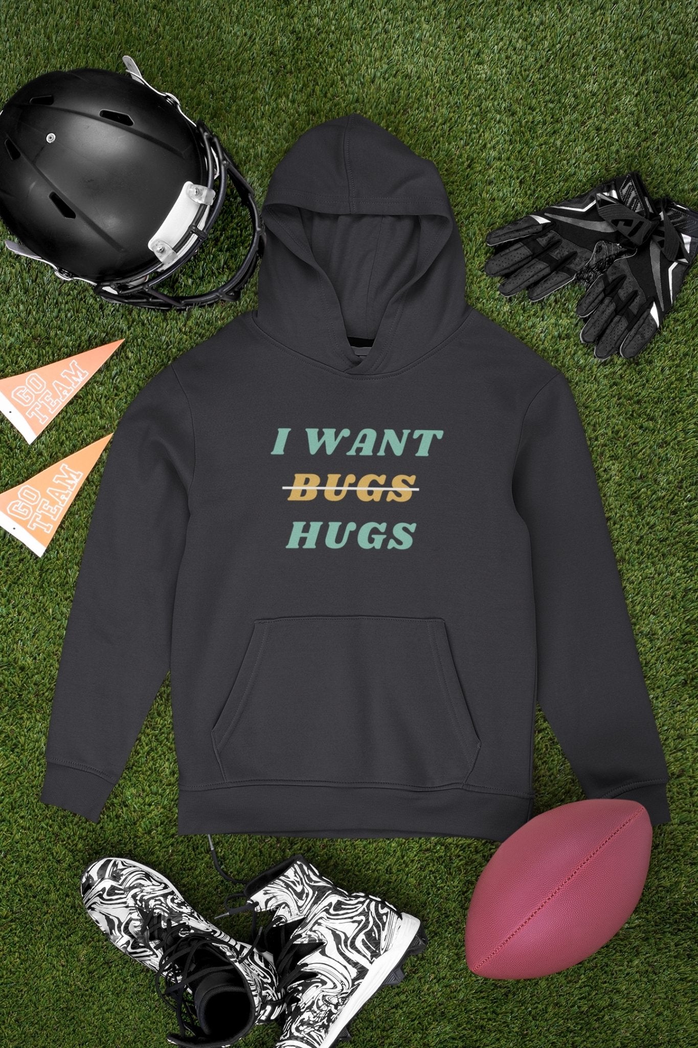 Give Me Hug Rather Than Bugs Geek Hoodies for Women-FunkyTeesClub - Funky Tees Club