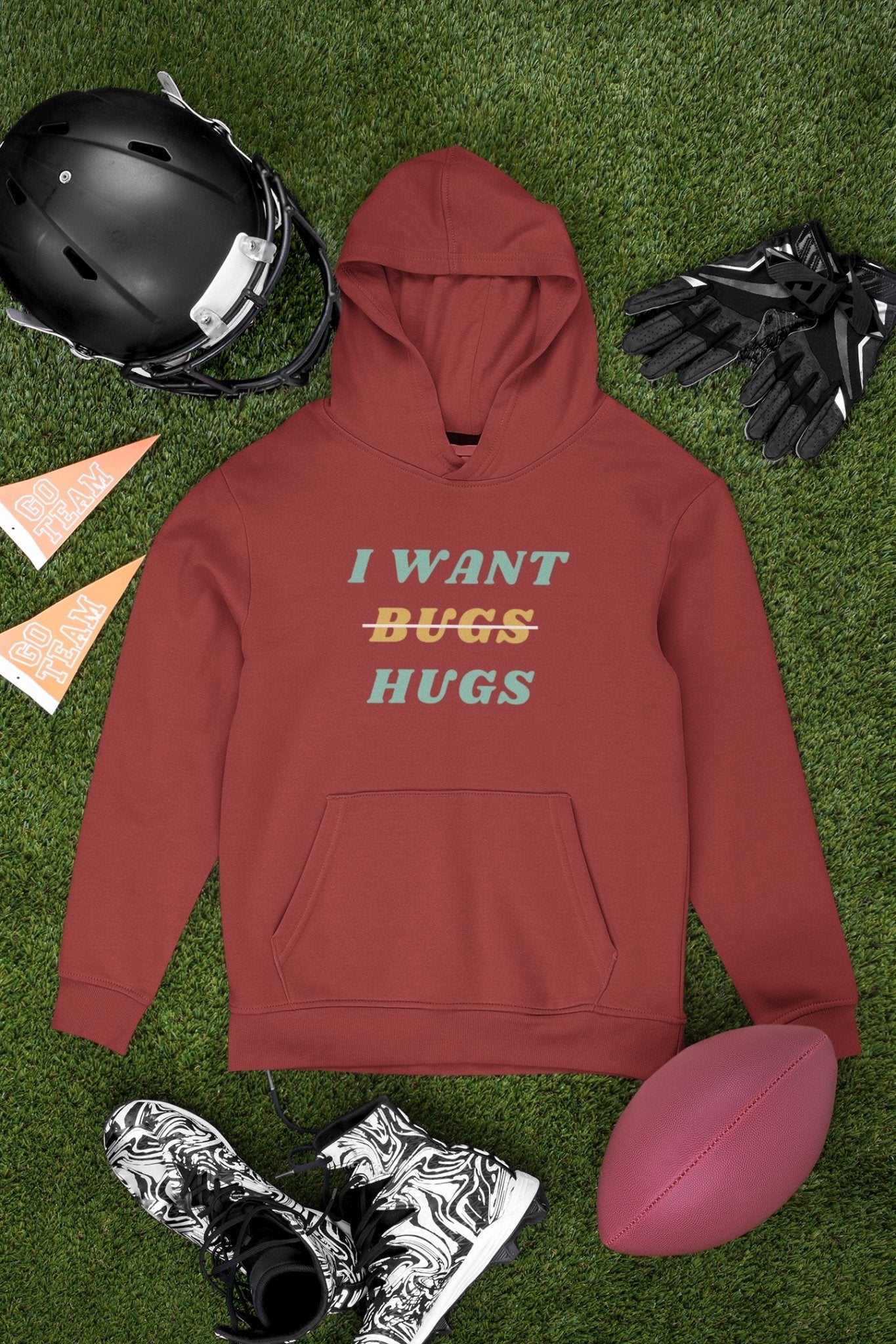 Give Me Hug Rather Than Bugs Geek Hoodies for Women-FunkyTeesClub - Funky Tees Club