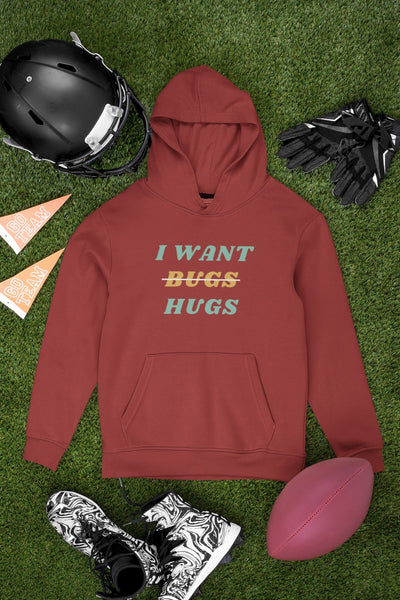 Give Me Hug Rather Than Bugs Geek Hoodies for Women-FunkyTeesClub - Funky Tees Club