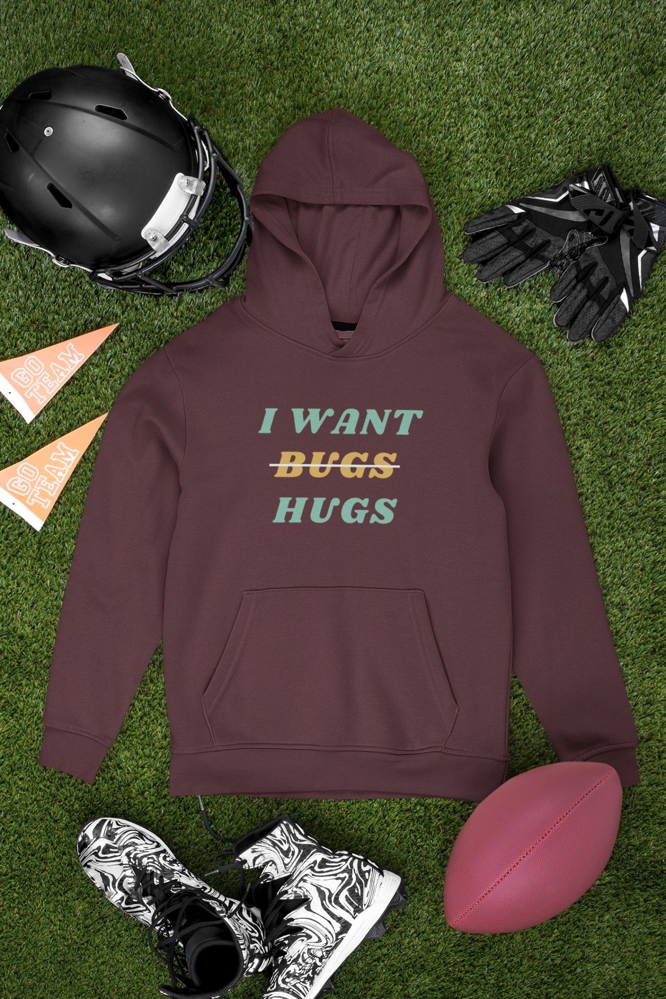 Give Me Hug Rather Than Bugs Geek Hoodies for Women-FunkyTeesClub - Funky Tees Club