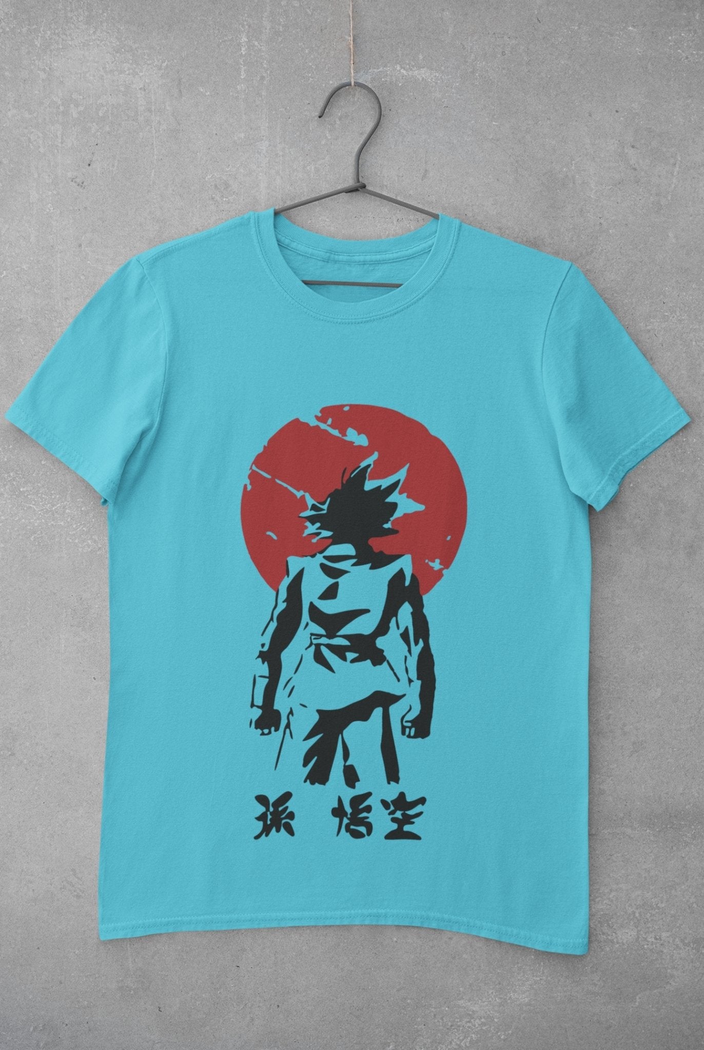 Goku Sun Anime Mens Half Sleeves T-shirt- FunkyTeesClub - Funky Tees Club