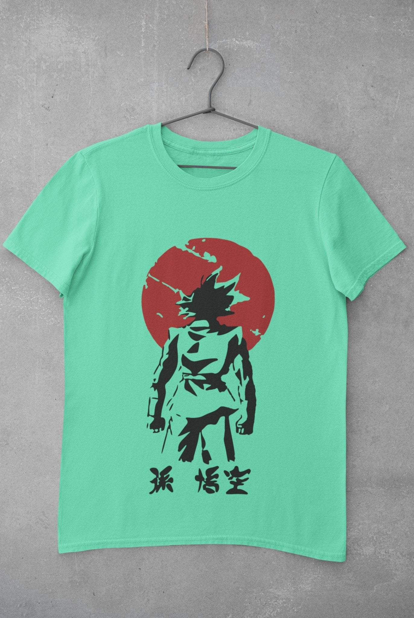 Goku Sun Anime Mens Half Sleeves T-shirt- FunkyTeesClub - Funky Tees Club