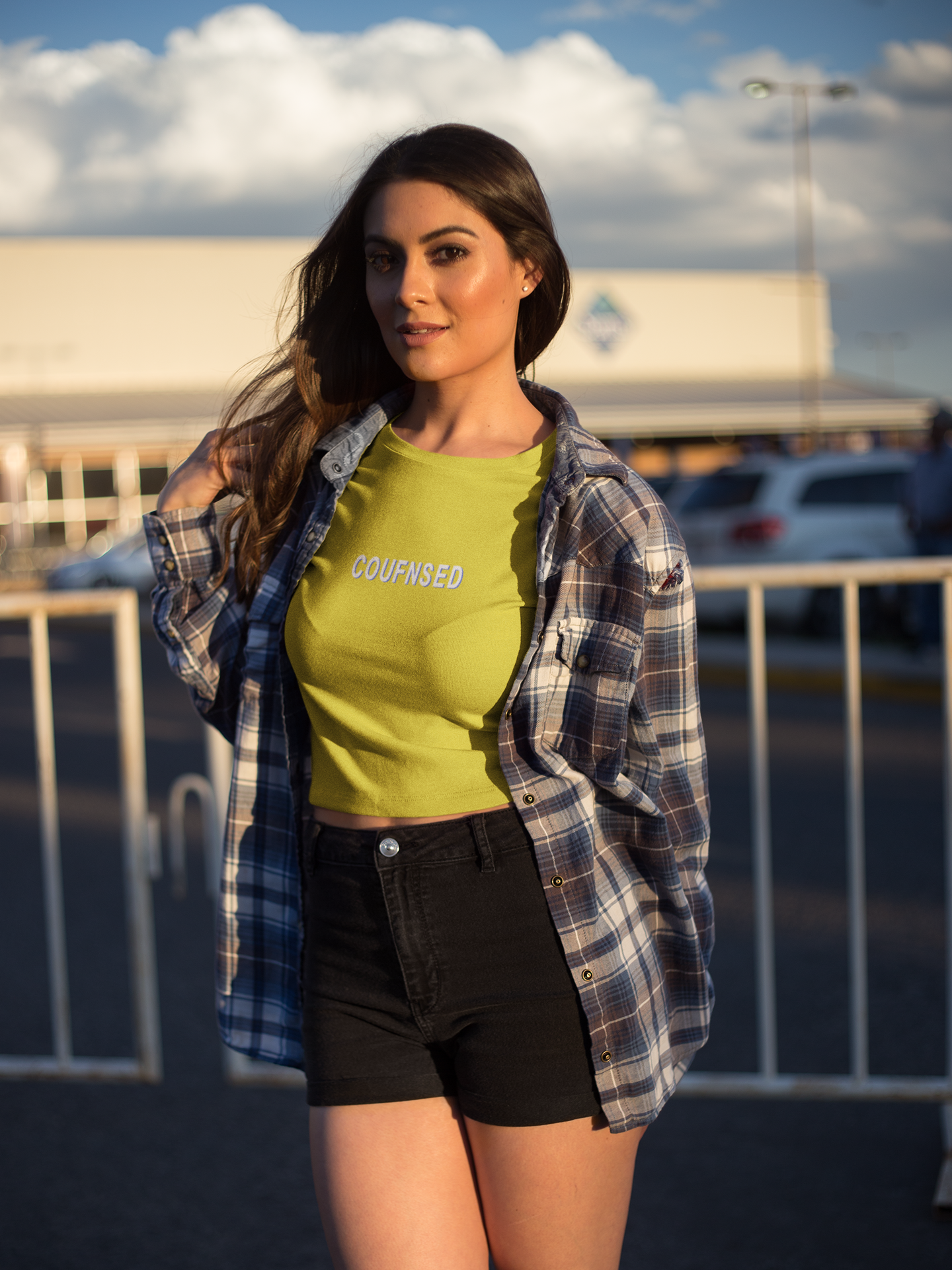 Counfuse Minimals Women Crop Top- FunkyTeesClub