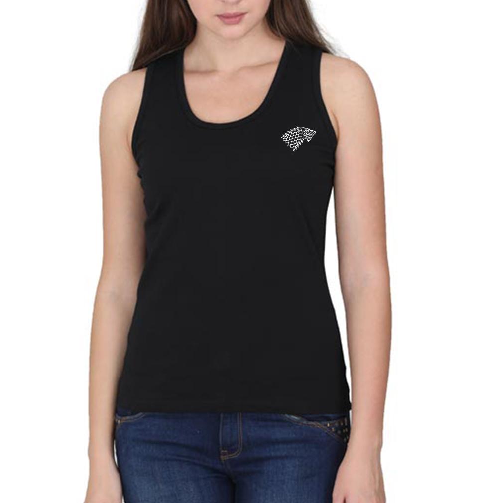 GOT Game Of Thrones Stark Logo Women Tank Top-FunkyTeesClub - FunkyTeesClub