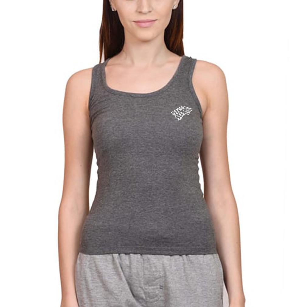 GOT Game Of Thrones Stark Logo Women Tank Top-FunkyTeesClub - FunkyTeesClub