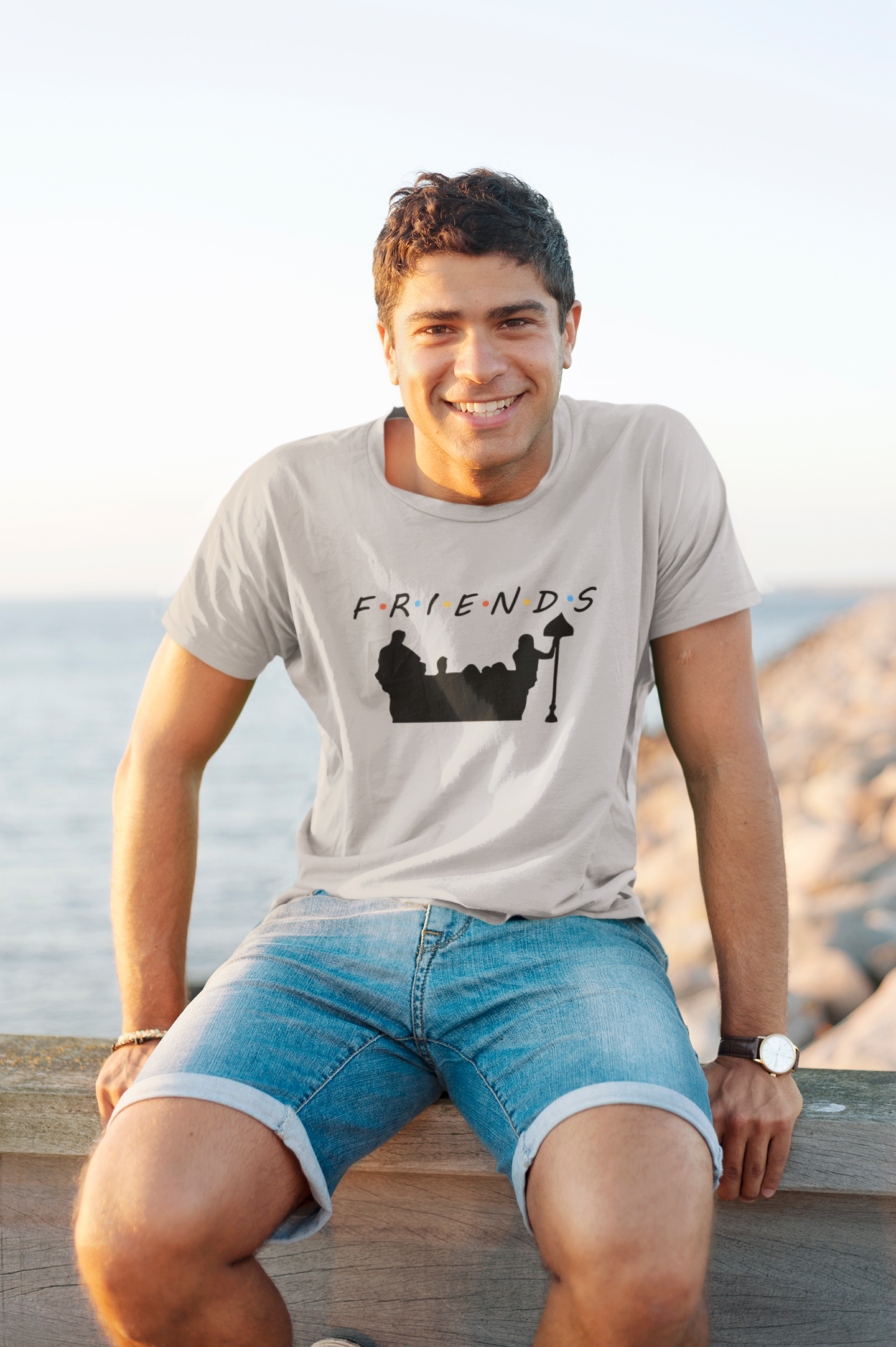 Friends Web Series Mens Half Sleeves T-shirt- FunkyTeesClub