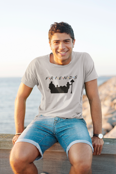 Friends Web Series Mens Half Sleeves T-shirt- FunkyTeesClub