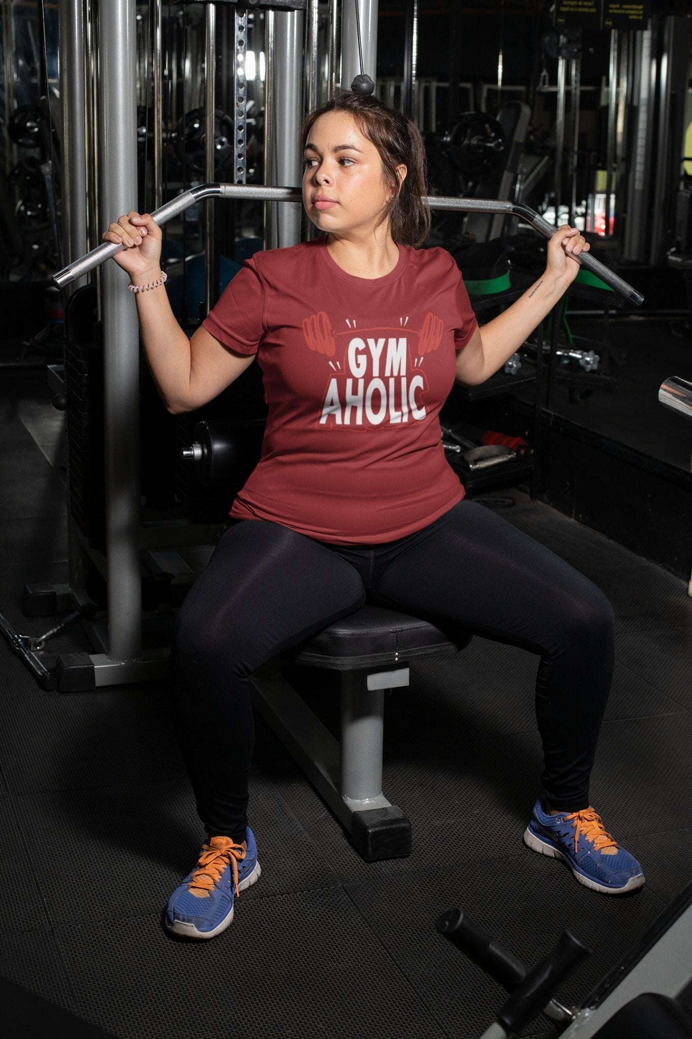 Gymaholic Pub And Beer Women Half Sleeves T-shirt- FunkyTeesClub - Funky Tees Club