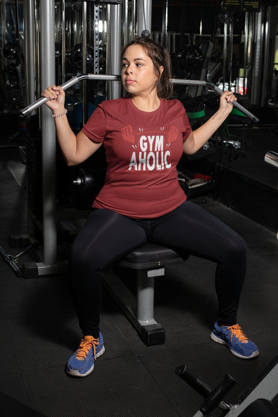 Gymaholic Pub And Beer Women Half Sleeves T-shirt- FunkyTeesClub - Funky Tees Club