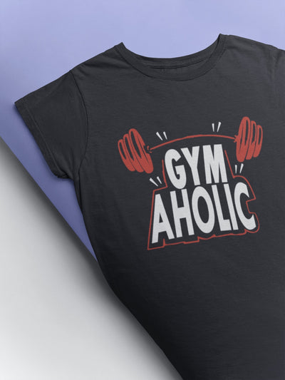 Gymaholic Pub And Beer Women Half Sleeves T-shirt- FunkyTeesClub - Funky Tees Club