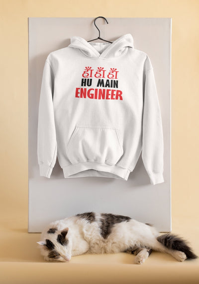 Ha Ha Hu Main Engineering Hoodies for Women-FunkyTeesClub - Funky Tees Club