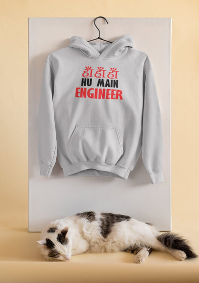 Ha Ha Hu Main Engineering Hoodies for Women-FunkyTeesClub - Funky Tees Club