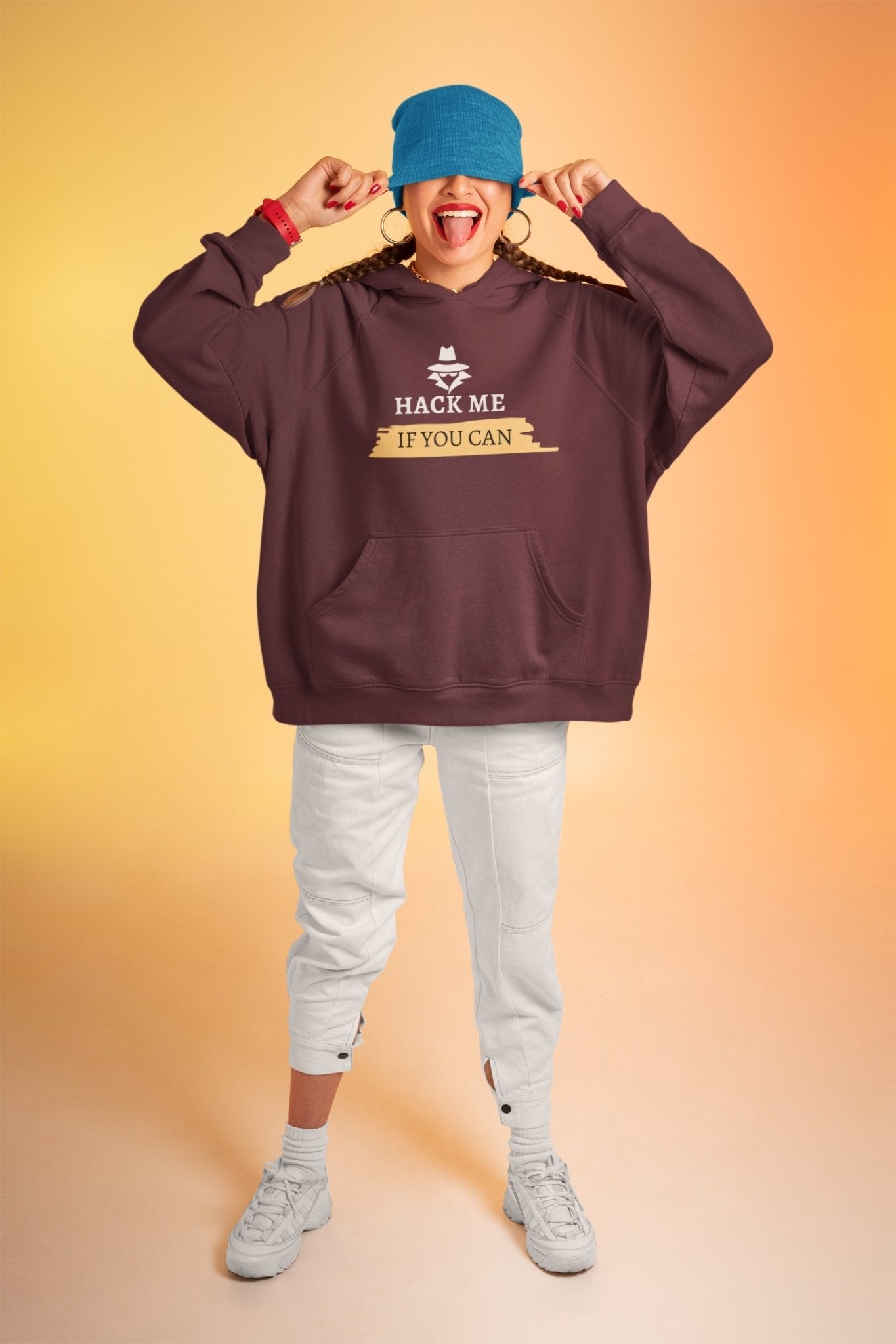 Hack Me Geek Hoodies for Women-FunkyTeesClub - Funky Tees Club