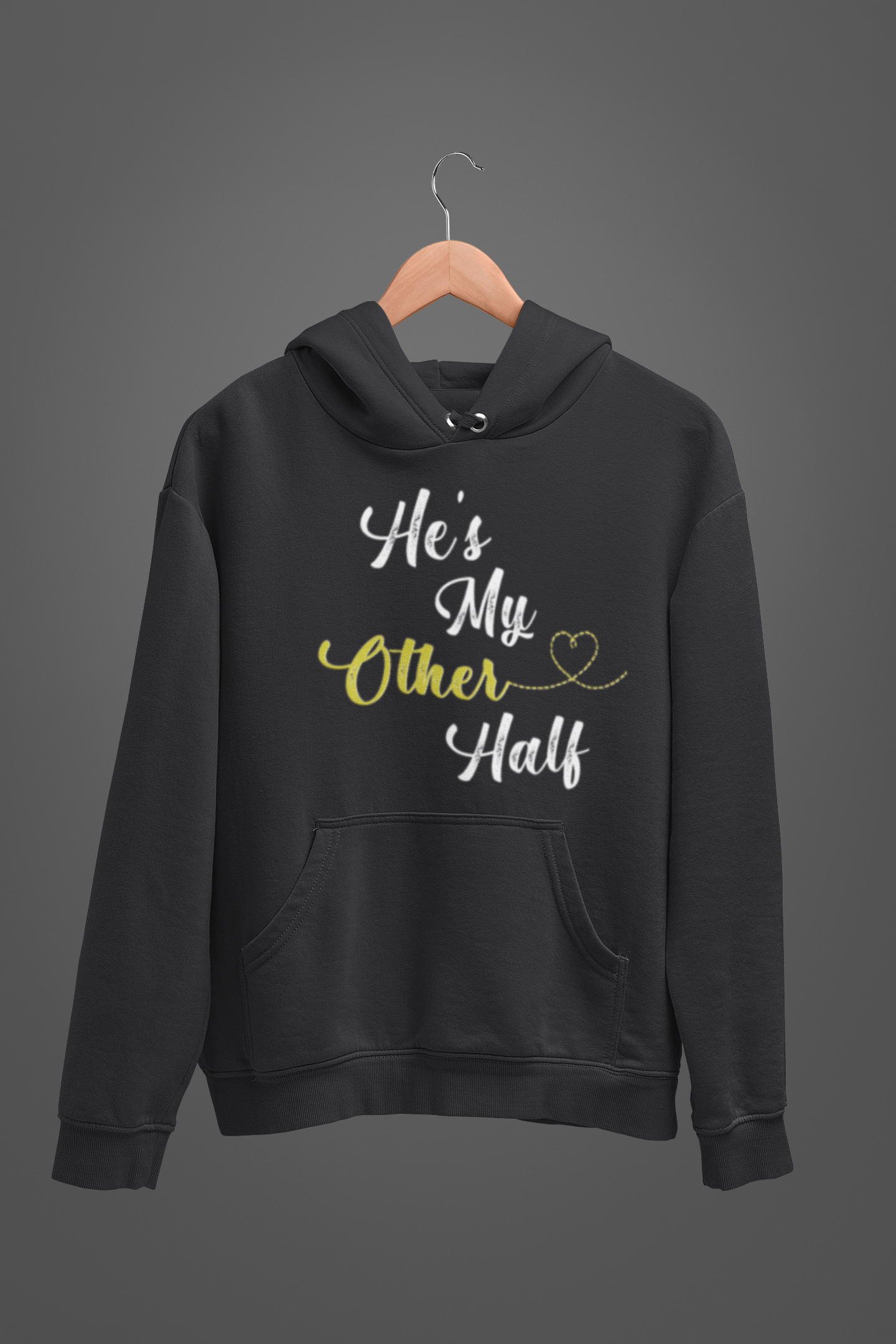 He Is My Better Half Couple Hoodie-FunkyTeesClub