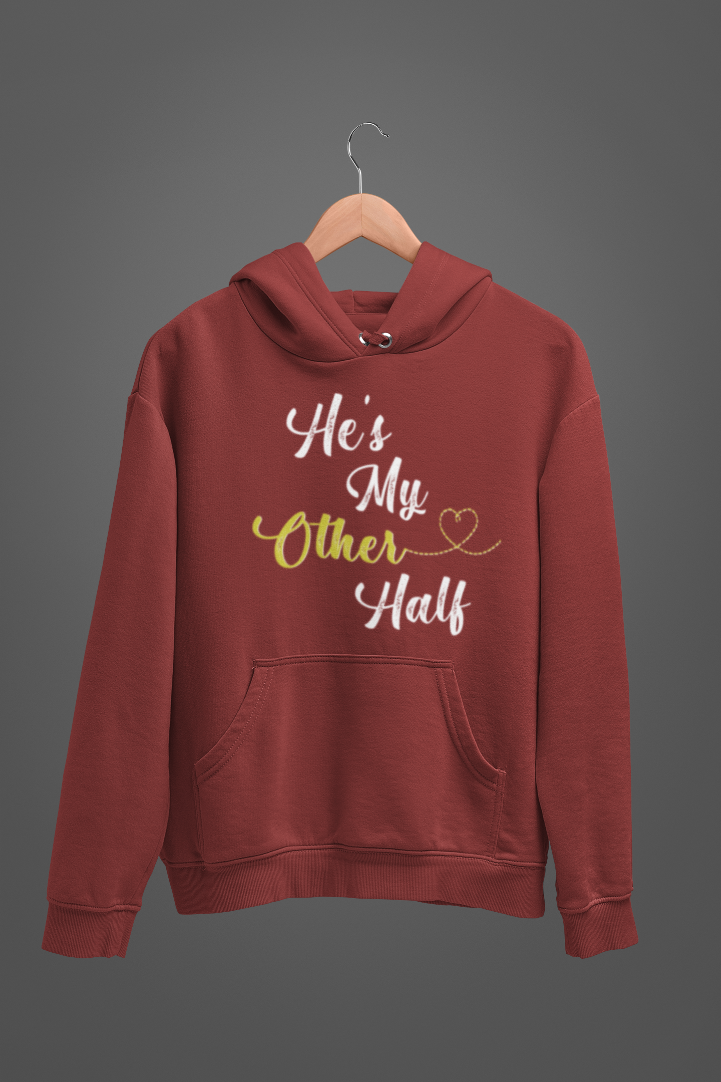 He Is My Better Half Couple Hoodie-FunkyTeesClub
