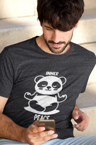 Inner Peace Mens Half Sleeves T-shirt- FunkyTeesClub