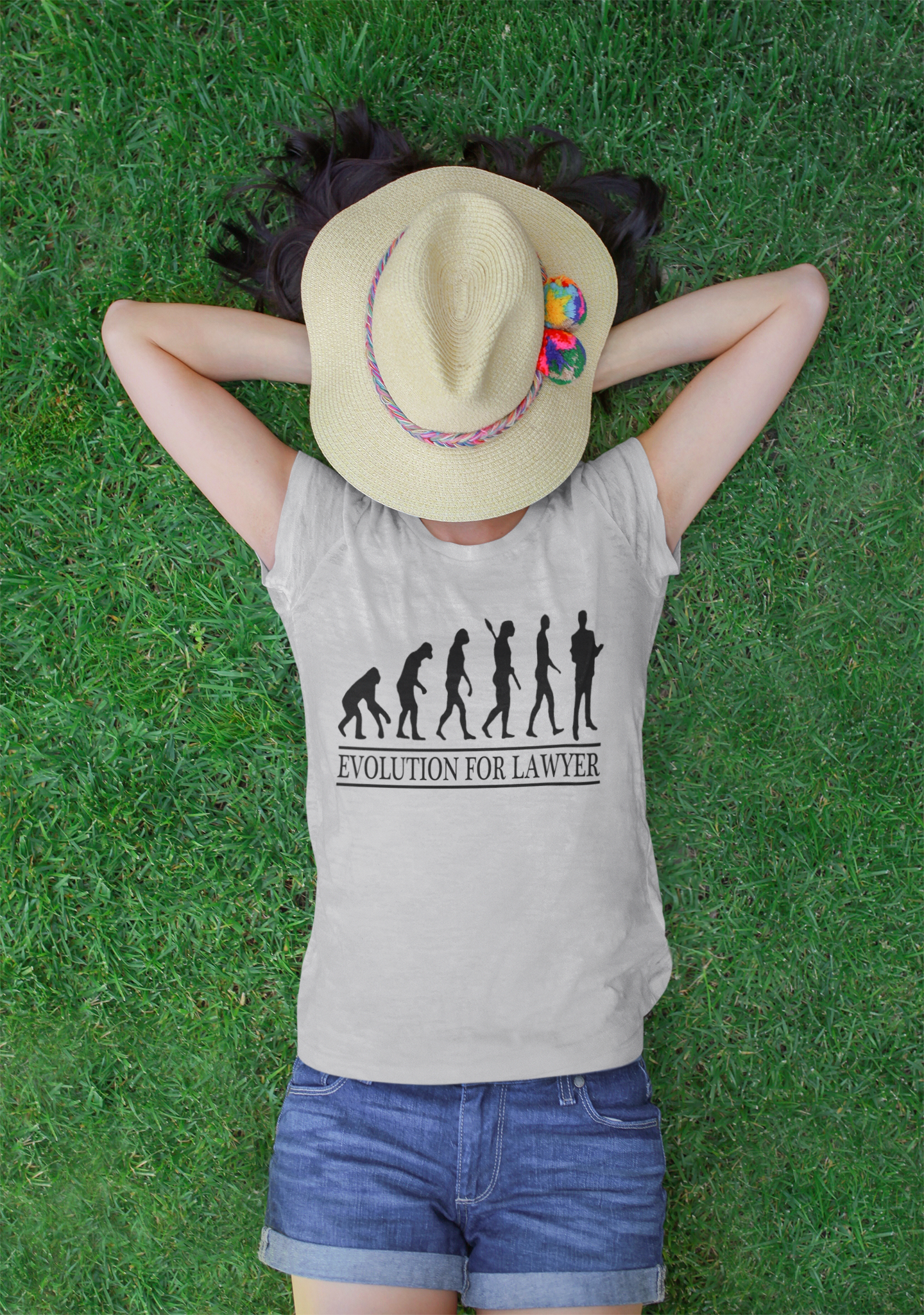 Lawyer Evolution Women Half Sleeves T-shirt- FunkyTeesClub