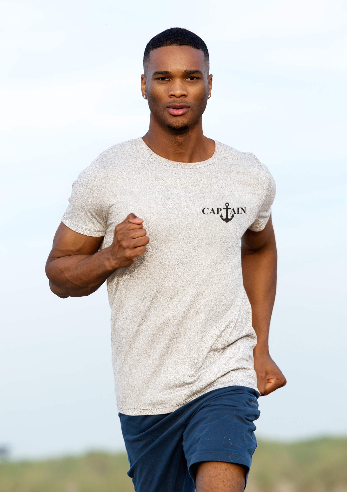 Captain Merchant Navy Mens Half Sleeves T-shirt- FunkyTeesClub