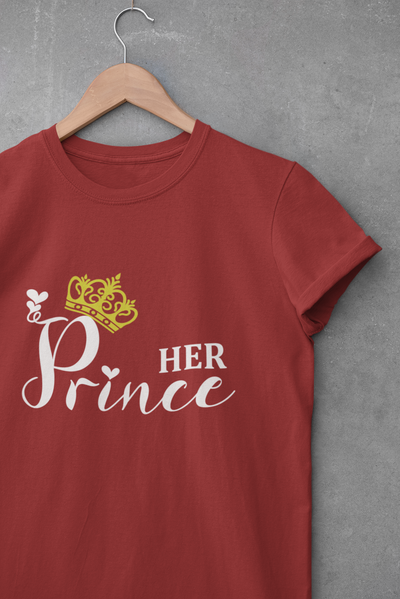 Prince Couple Half Sleeves T-Shirts -FunkyTeesClub