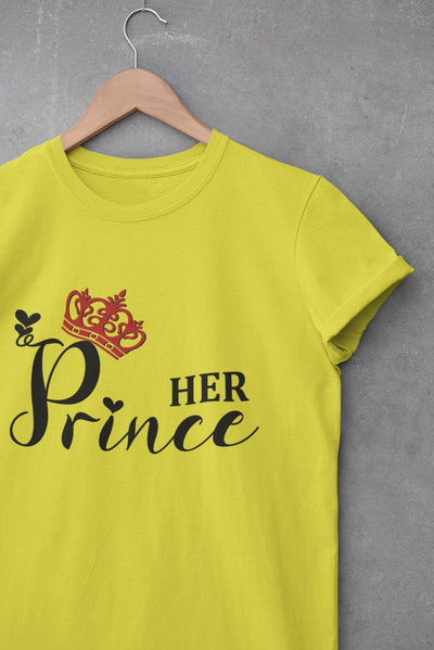 Prince Couple Half Sleeves T-Shirts -FunkyTeesClub