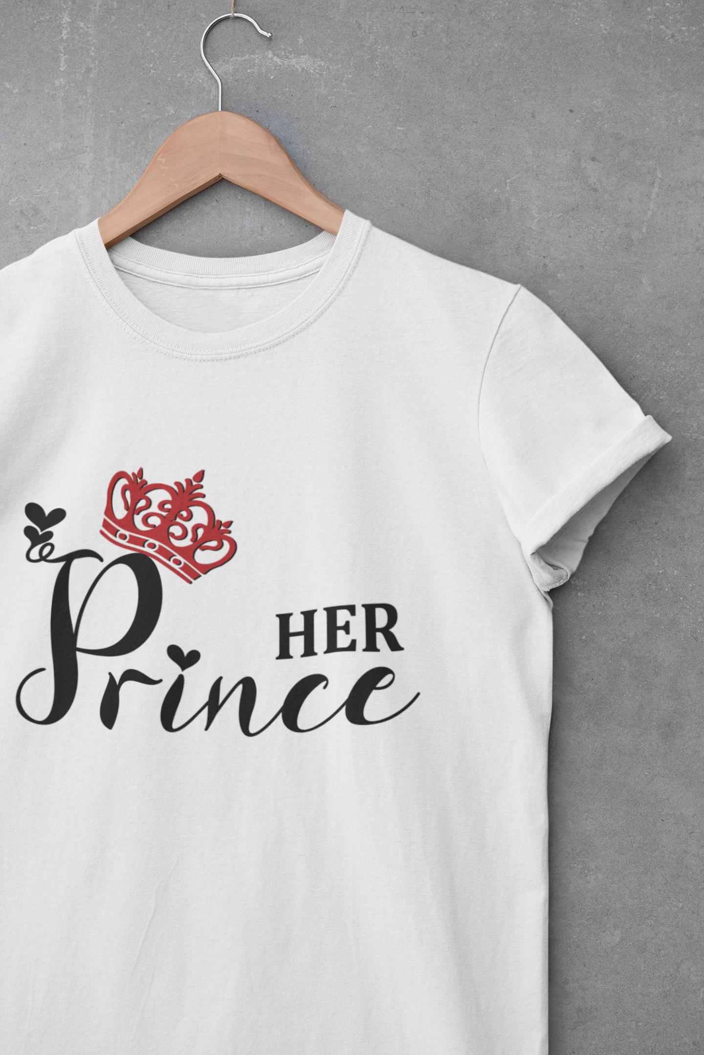 Prince Couple Half Sleeves T-Shirts -FunkyTeesClub