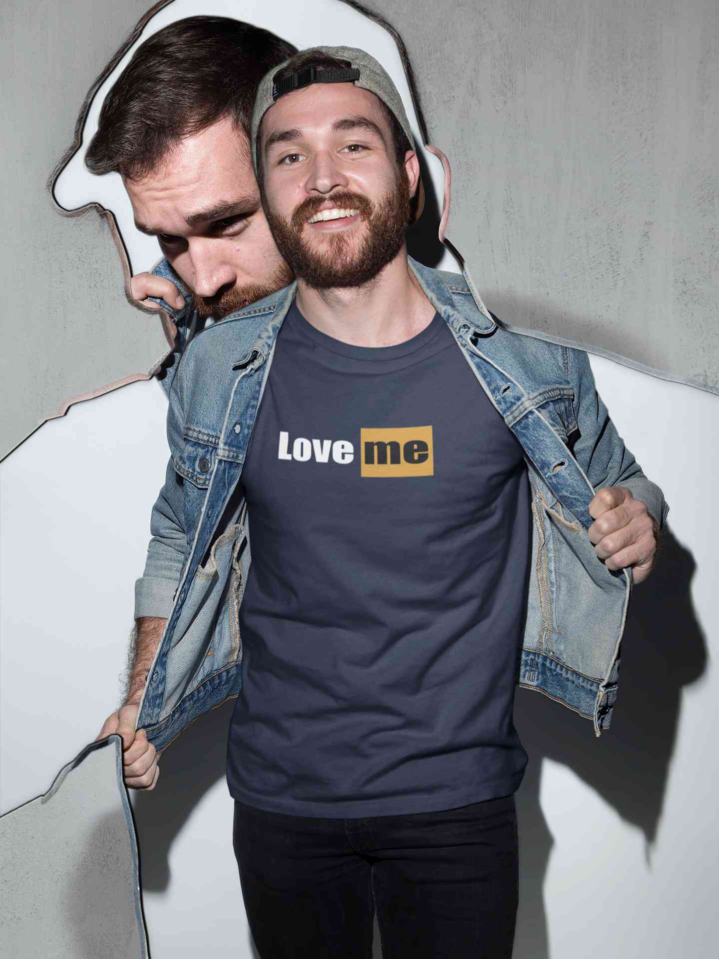 Love Me Minimals Mens Half Sleeves T-shirt- FunkyTeesClub