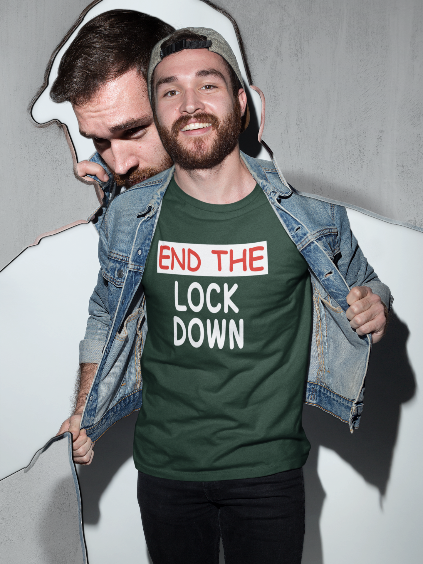 Anti Lockdown End The Lockdown Anti Government Mens Half Sleeves T-shirt- FunkyTeesClub