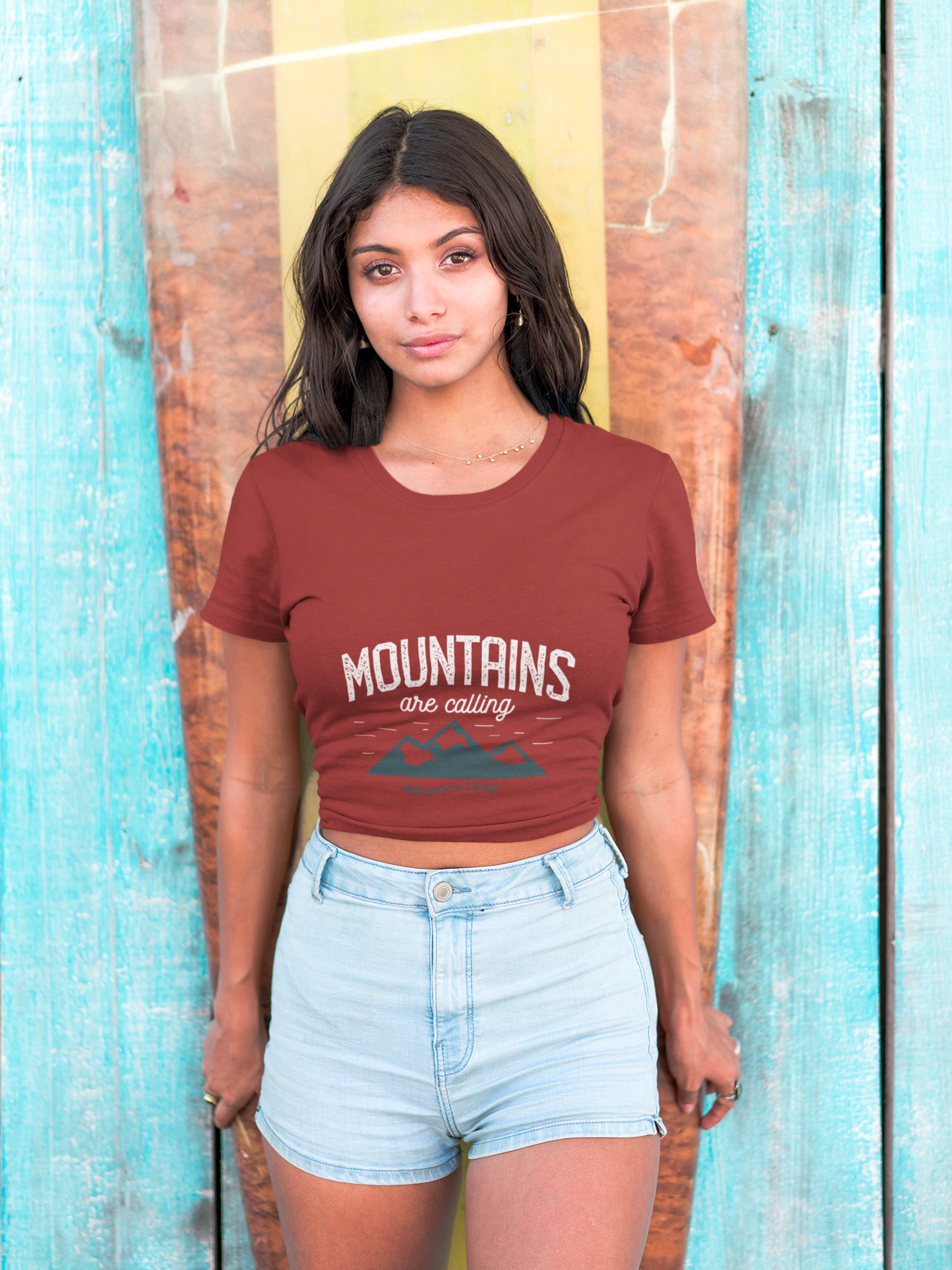 Mountain Women Crop Top- FunkyTeesClub