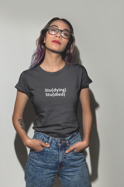 Study Women Half Sleeves T-shirt- FunkyTeesClub