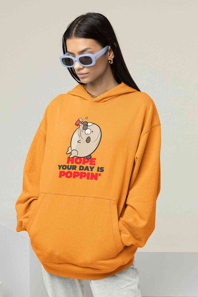 Hope Your Day Is Poppin Funny Hoodies for Women-FunkyTeesClub