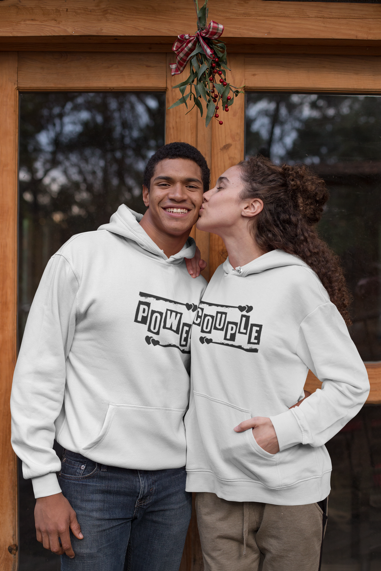 Power Couple Hoodie-FunkyTeesClub