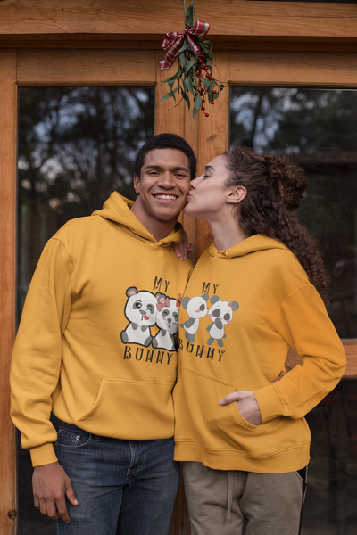 My Honey My Bunny Couple Hoodie-FunkyTeesClub