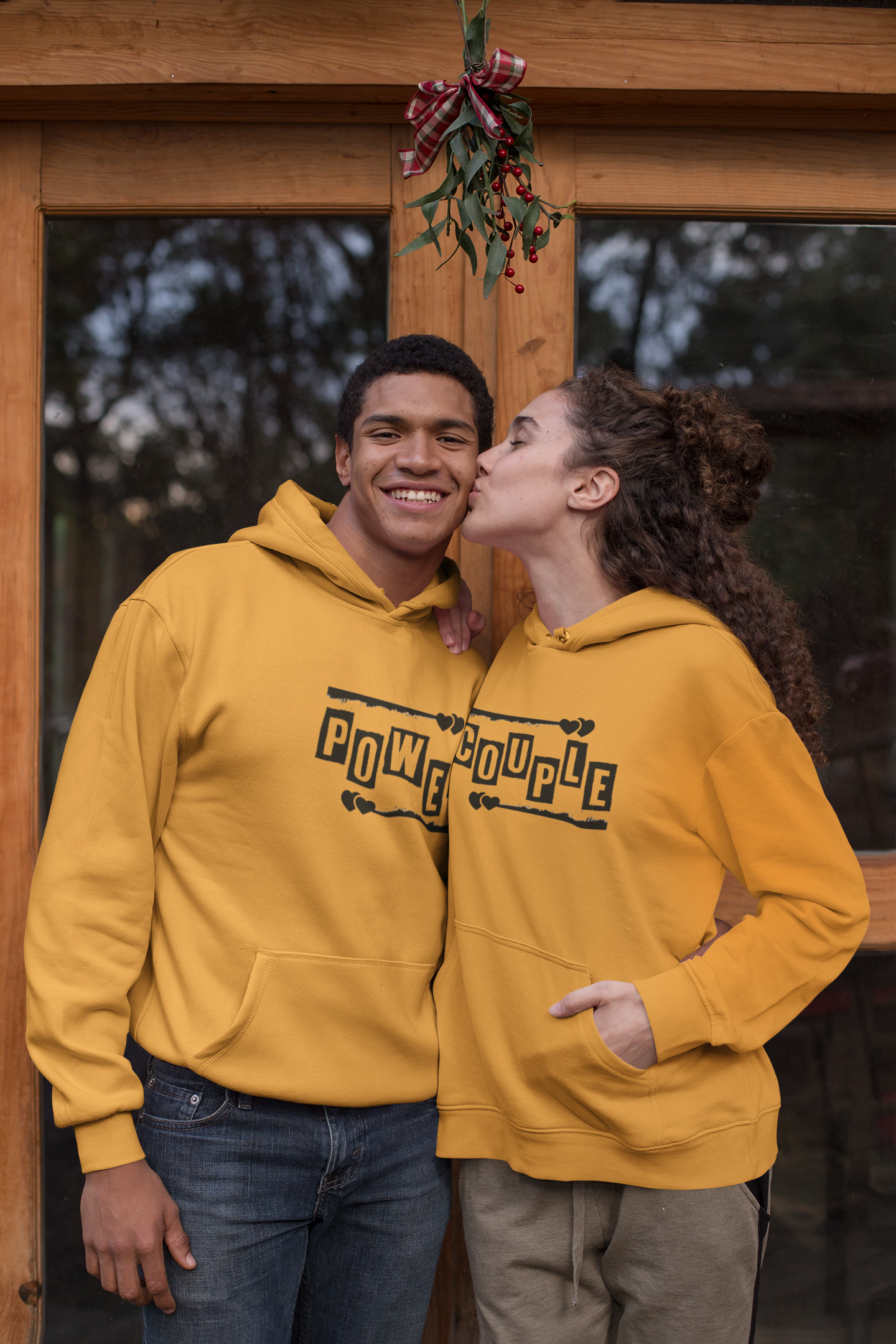 Power Couple Hoodie-FunkyTeesClub