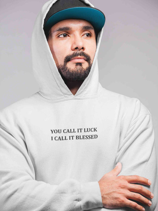 You Call It Luck I Call It Blessed Minimals Men Hoodies-FunkyTeesClub