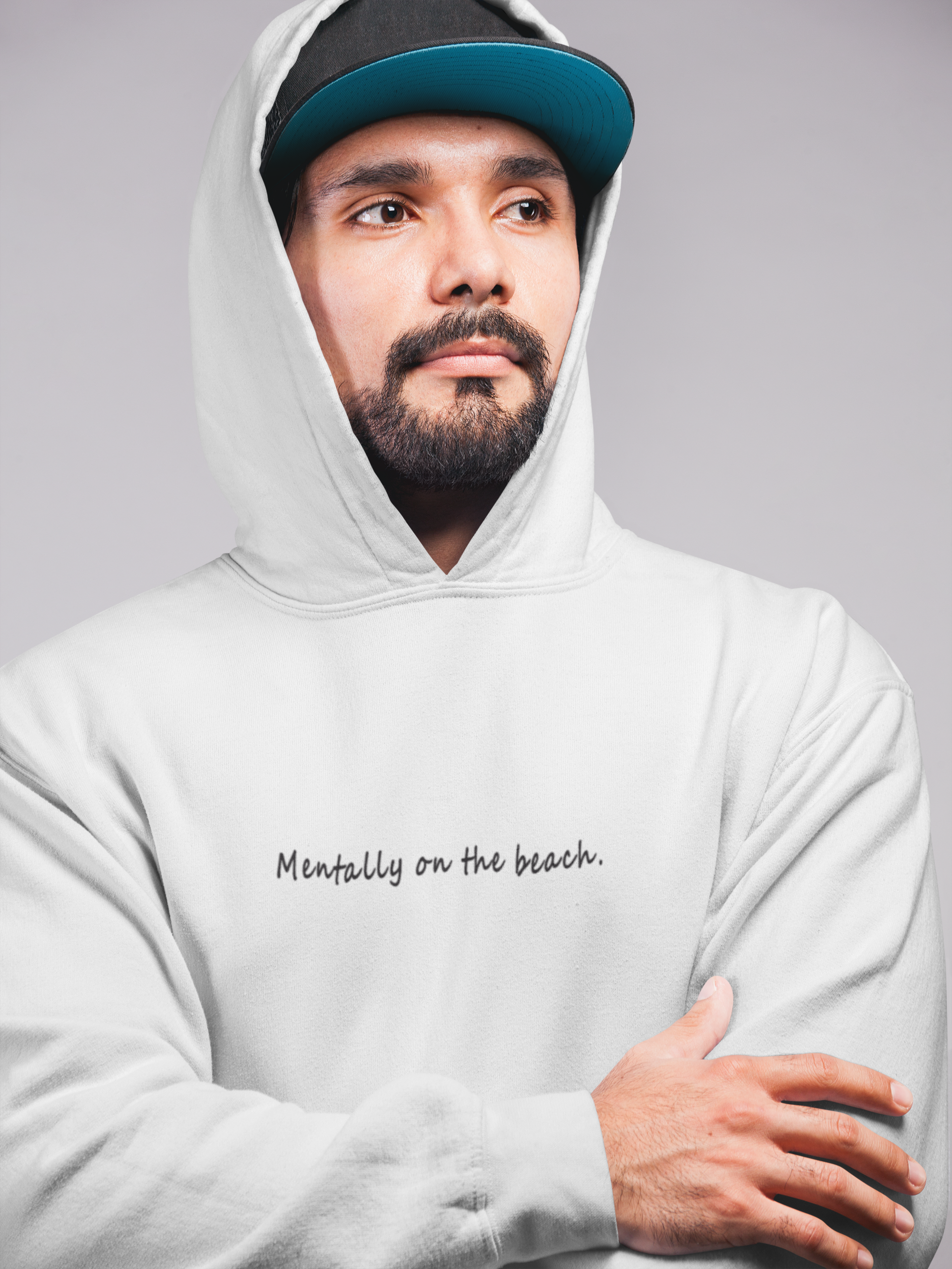Mentally On The Beach Men Hoodies-FunkyTeesClub