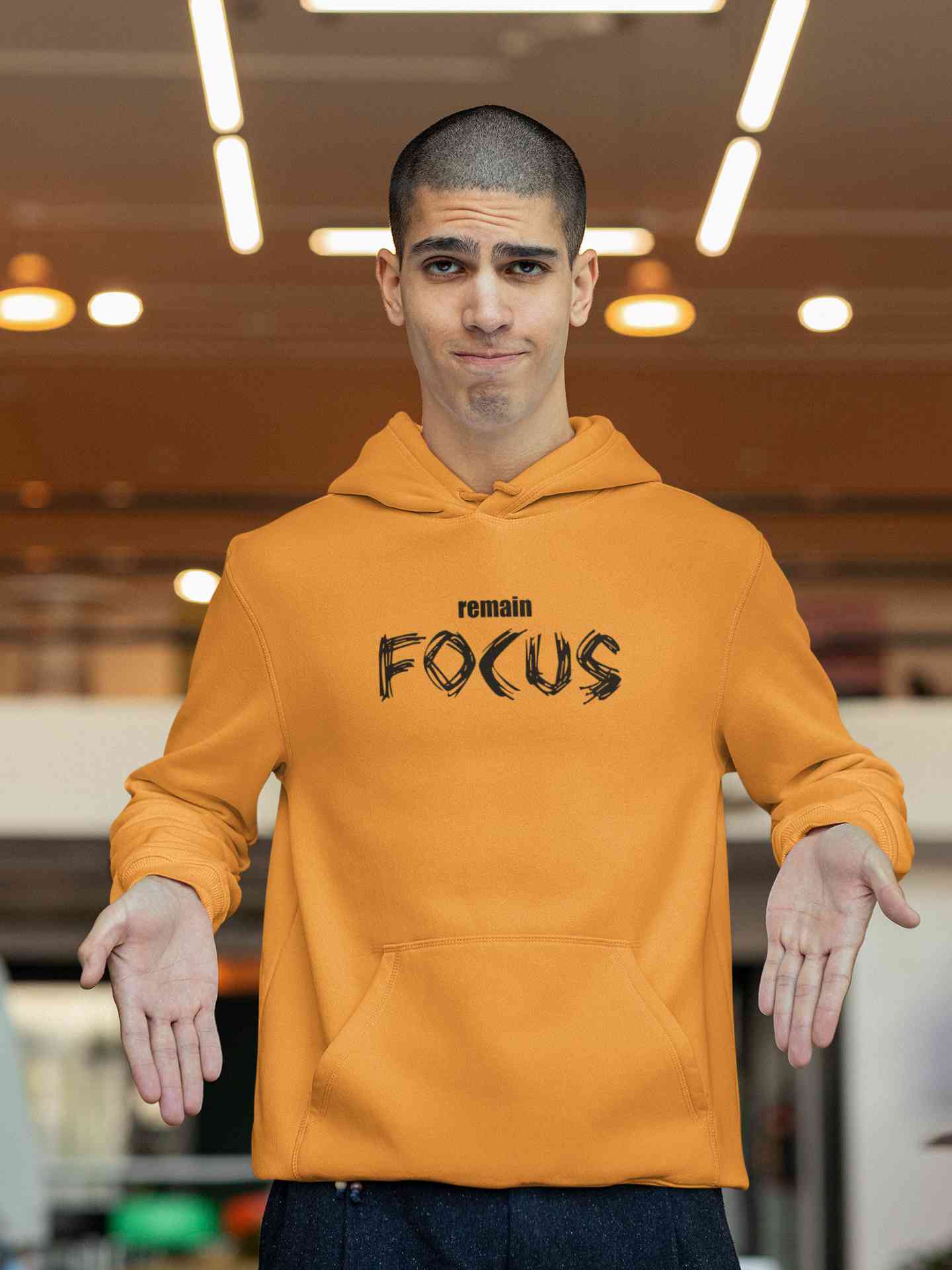 Remain Focus Minimals Men Hoodies-FunkyTeesClub