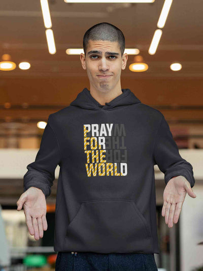 Pray For The World Men Hoodies-FunkyTeesClub