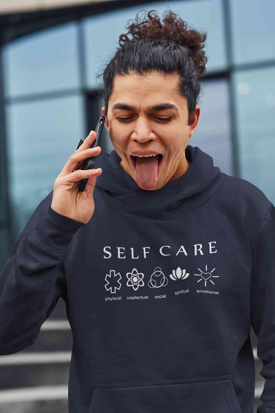 Self Care Men Hoodies-FunkyTeesClub