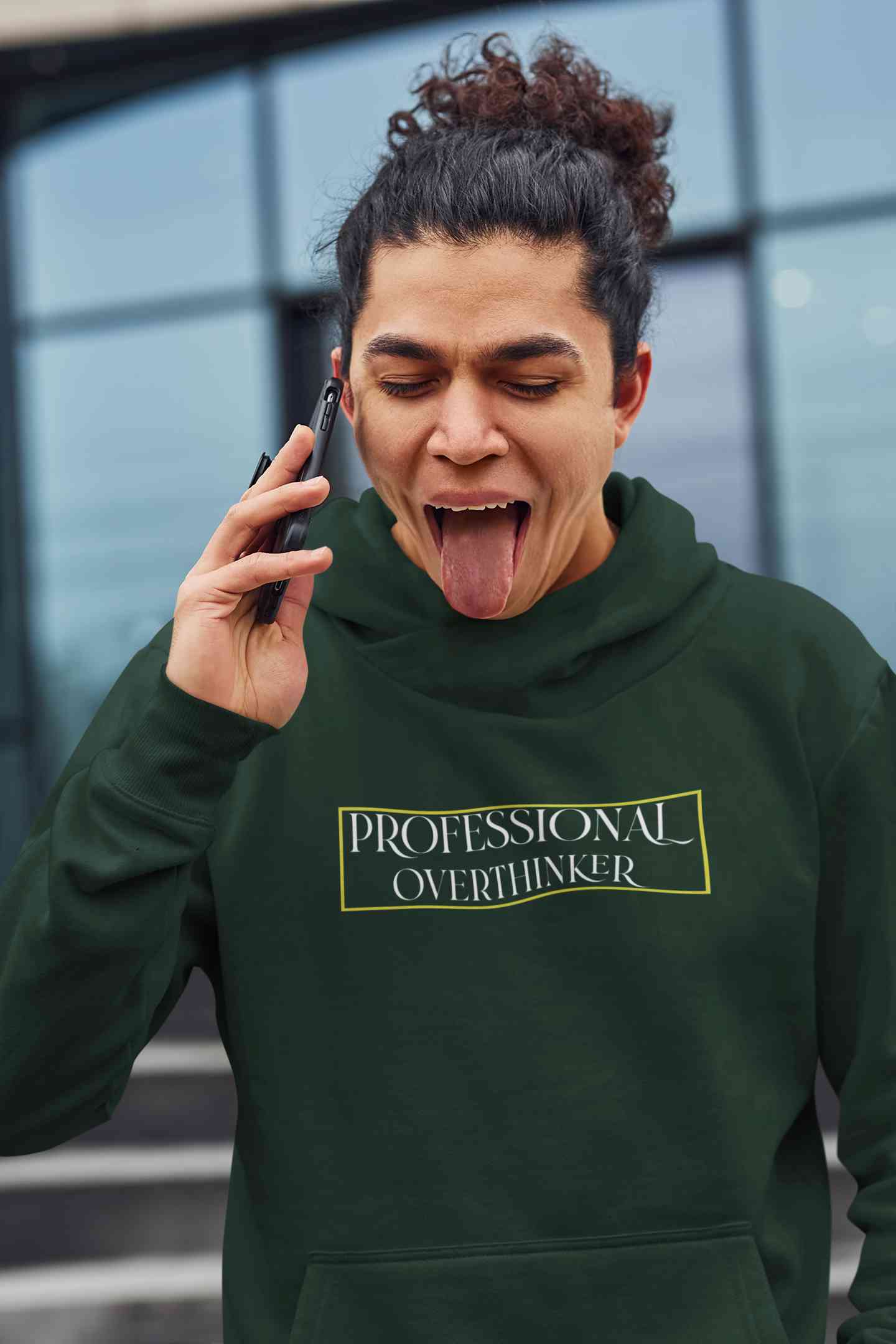 Professional Overthinker Men Hoodies-FunkyTeesClub