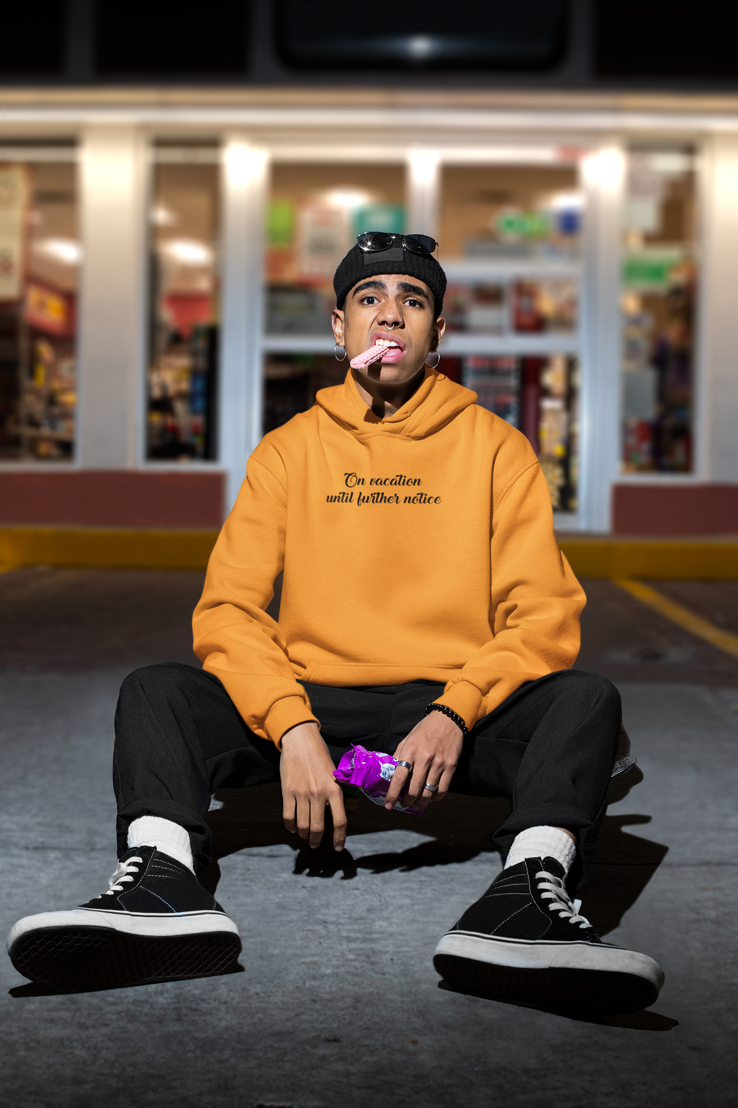On Vacation Until Further Notice Quotes Men Hoodies-FunkyTeesClub