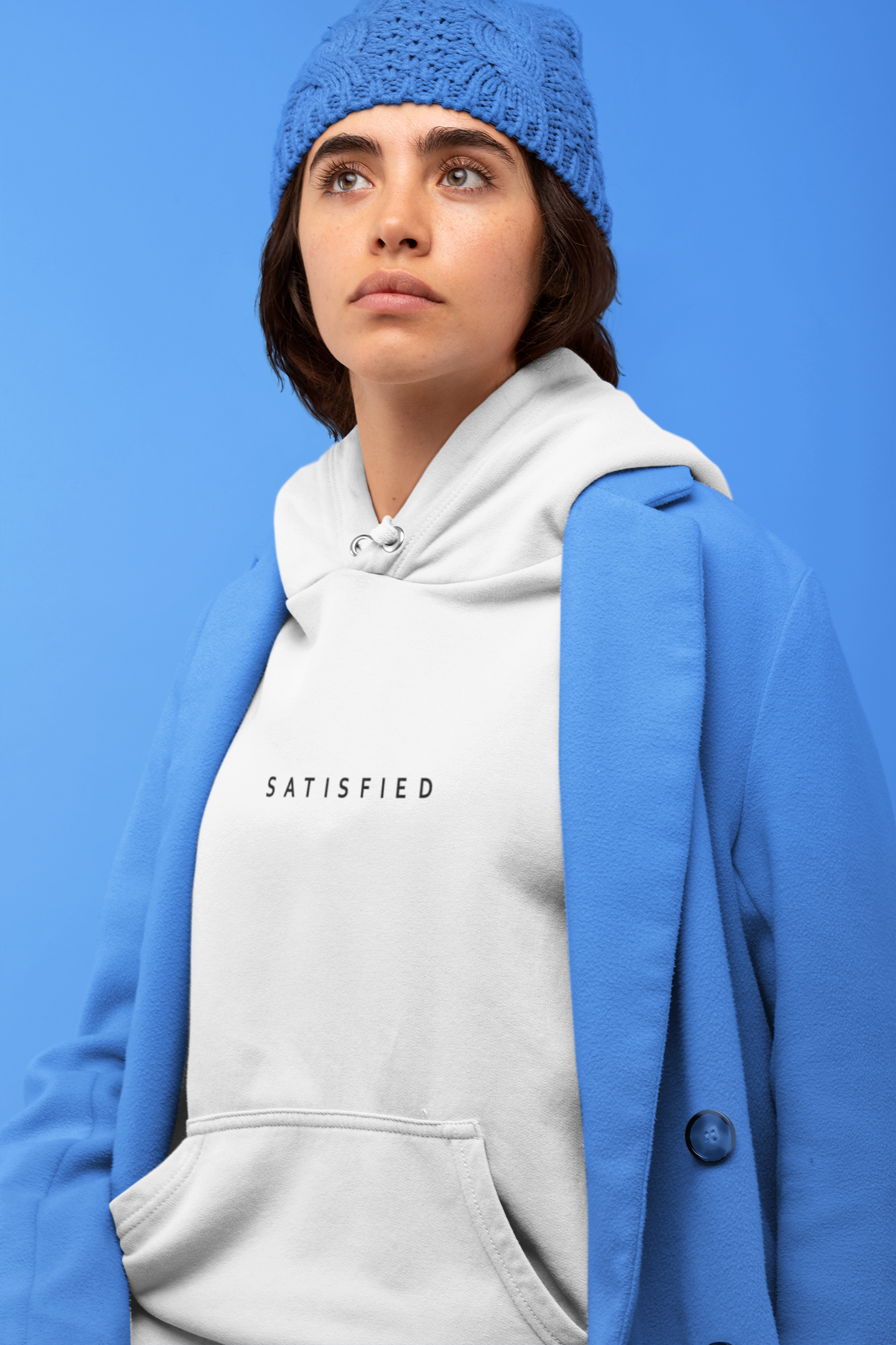 Satisfied Hoodies for Women-FunkyTeesClub