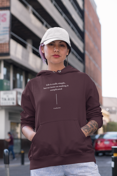 Life Is Really Simple Quotes Hoodies for Women-FunkyTeesClub