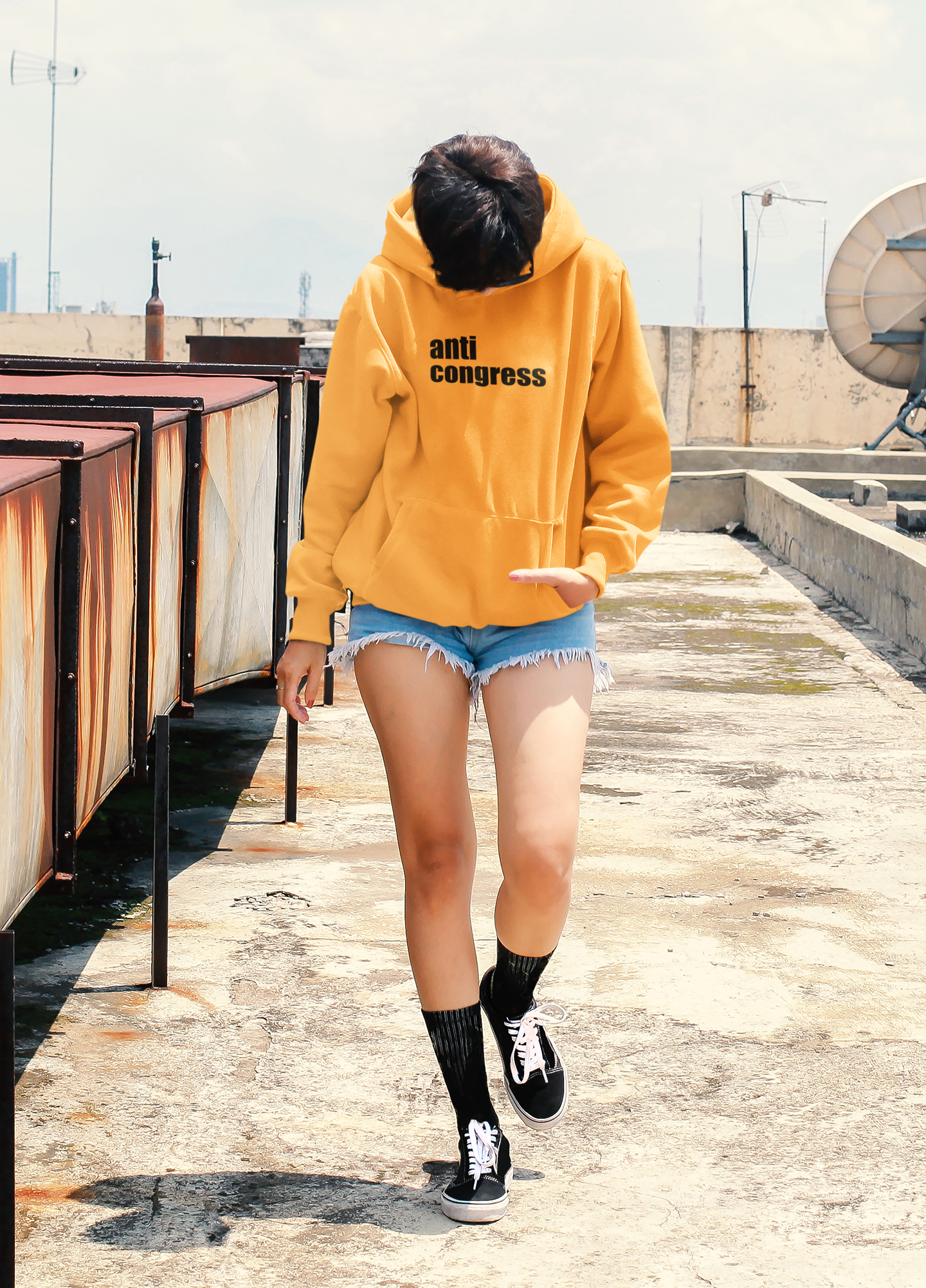Anti Congress Anti Government Hoodies for Women-FunkyTeesClub
